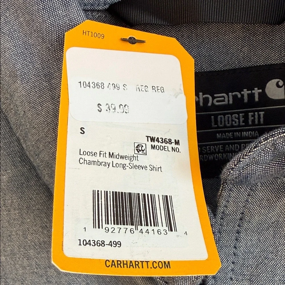 Carhartt Charcoal Button-Up Shirt - Picture 5 of 6